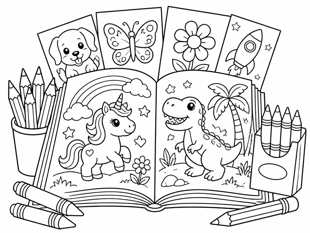100 Páginas para Colorear Gratis para Imprimir.webp